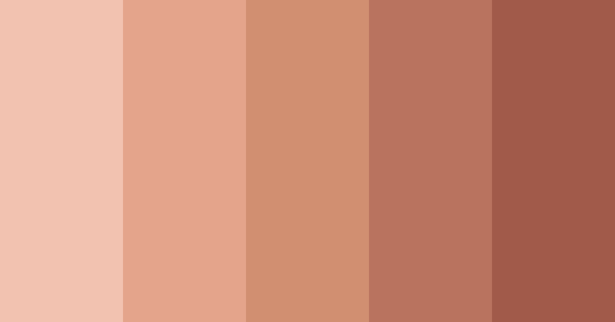 Download warm skin color palette PNG image (landscape)