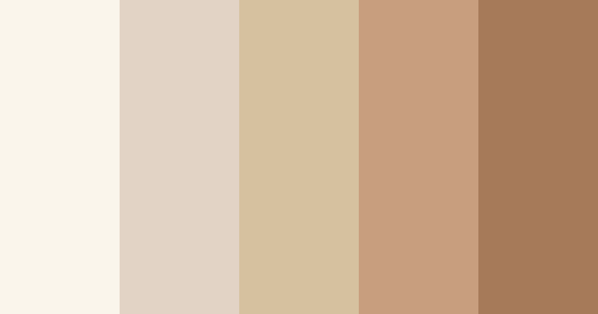Download gentle ivory color palette PNG image (landscape)