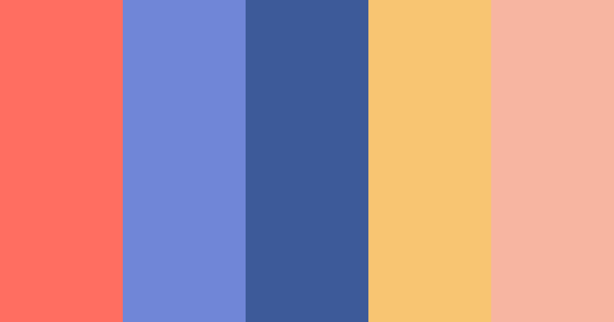 Download retro color palette PNG image (landscape)