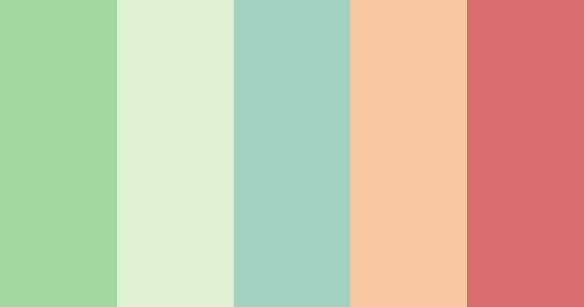 Download deep radish y2k green color palette PNG image (landscape)