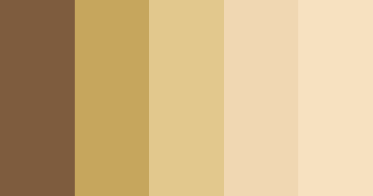 Download earthy brown color palette PNG image (landscape)