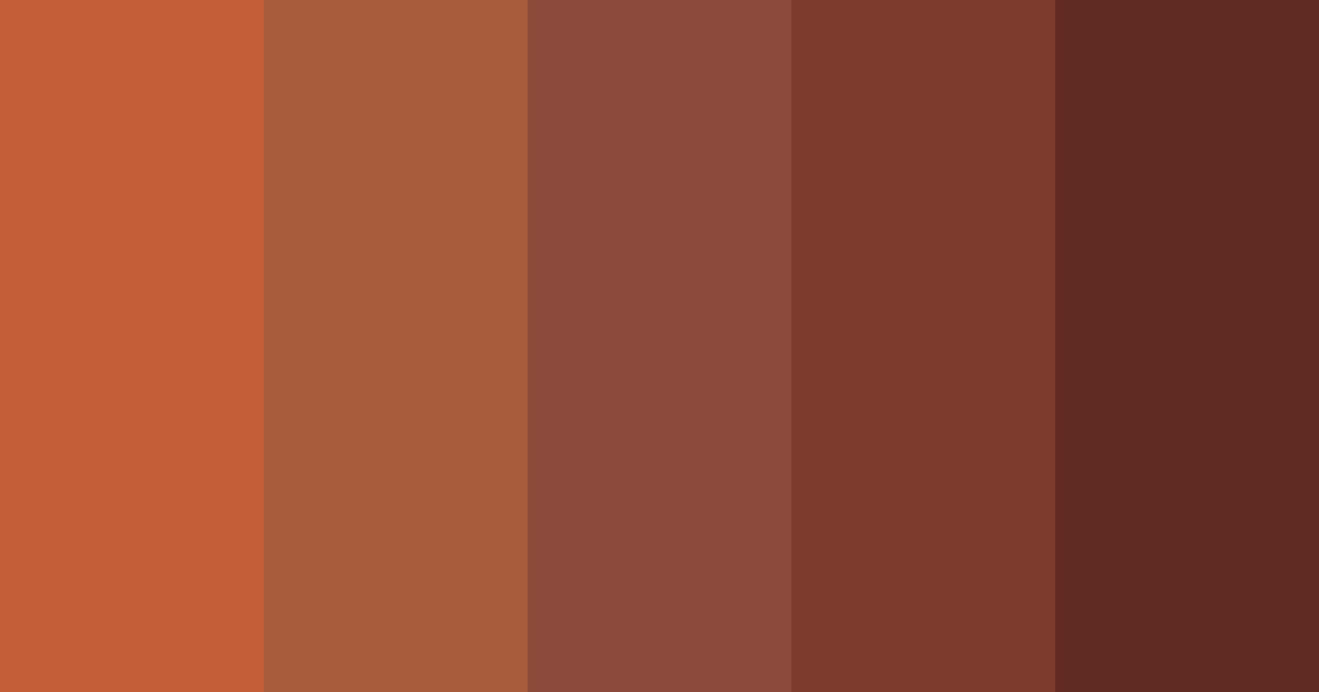 Download amber's auburn woods color palette PNG image (landscape)