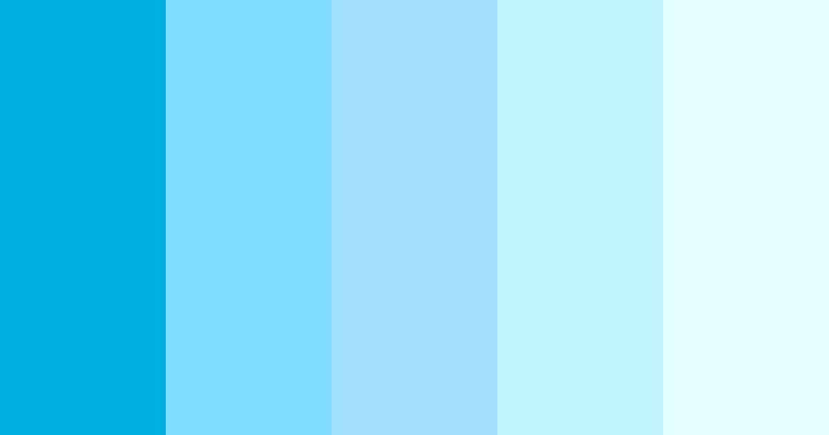 Download hatsune miku color palette PNG image (landscape)