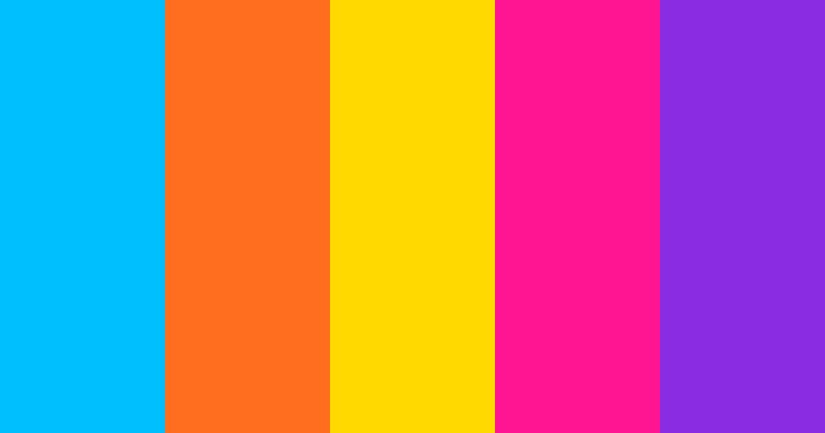 Download rainbow dash color palette PNG image (landscape)