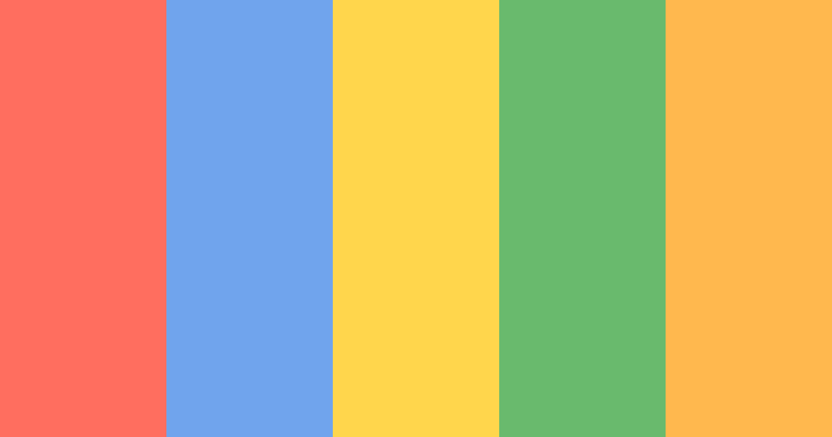 Download rainbow bliss color palette PNG image (landscape)