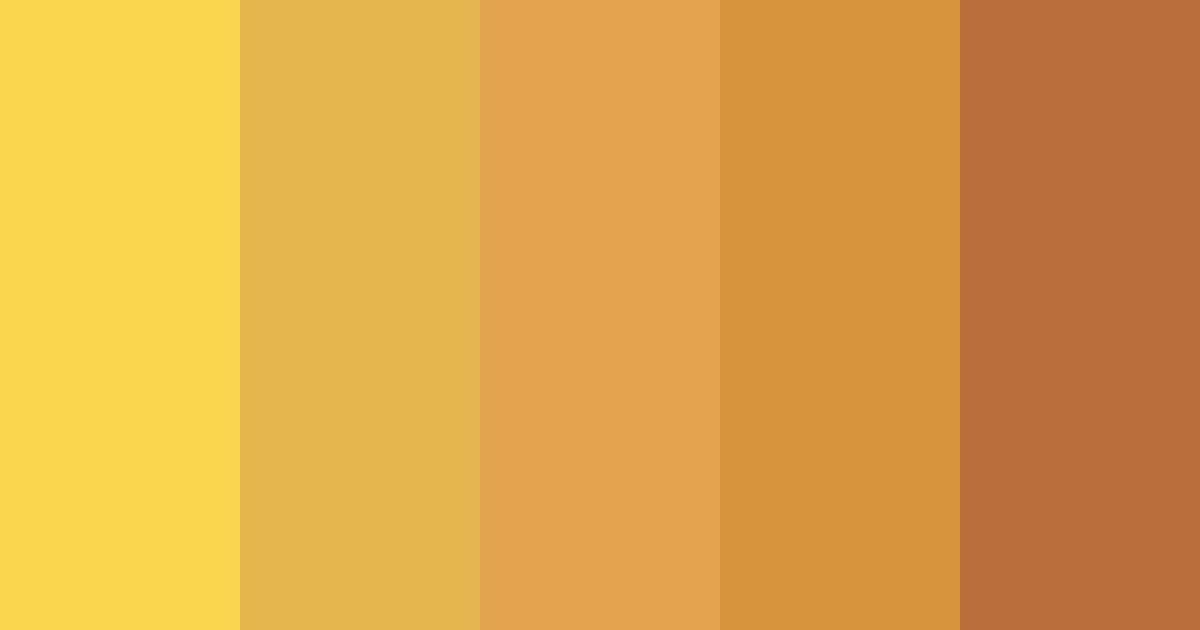 Download golden princess color palette PNG image (landscape)