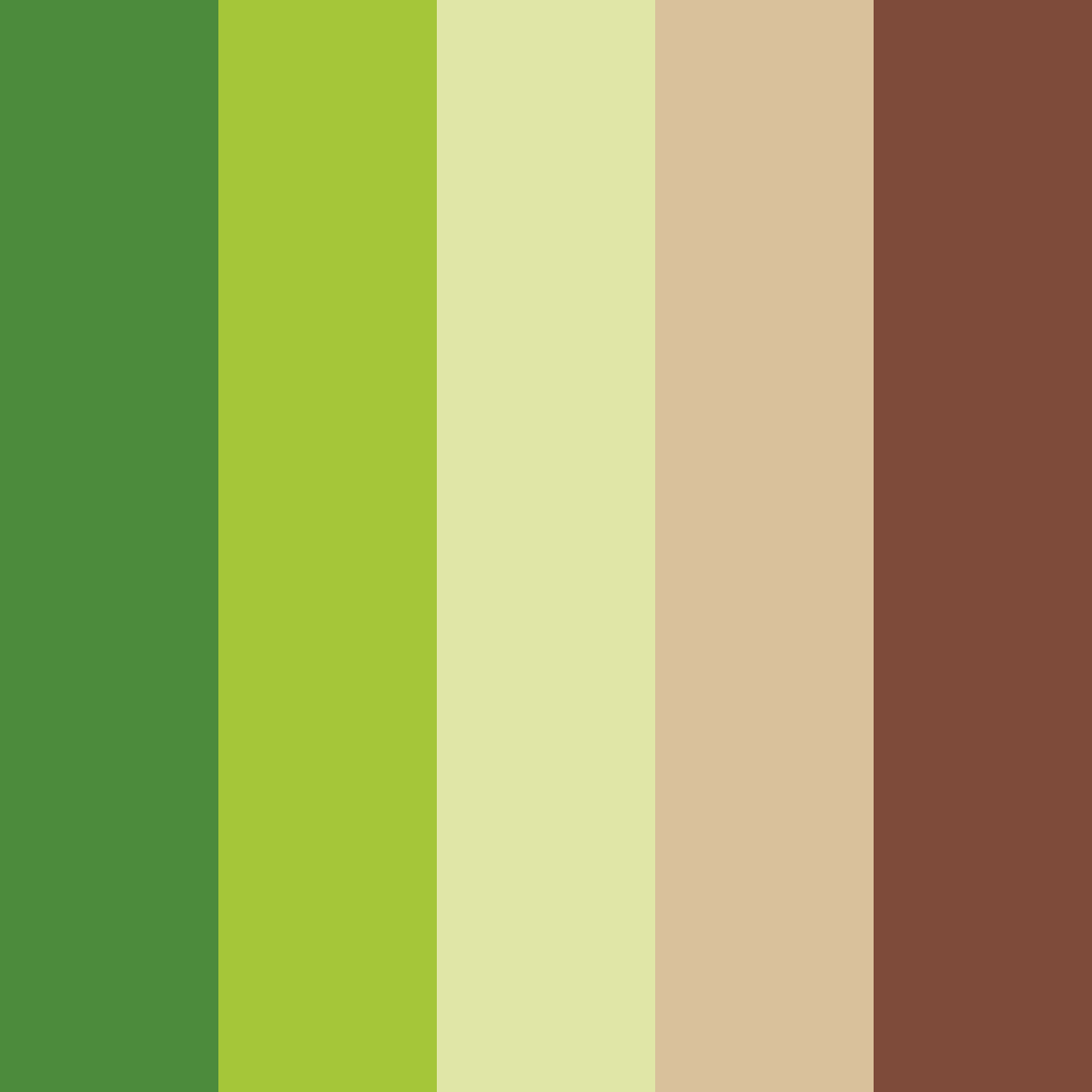 Download forest skull cat color palette PNG image (square)