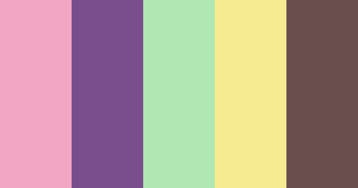 Download cutesy zombie color palette PNG image (landscape)