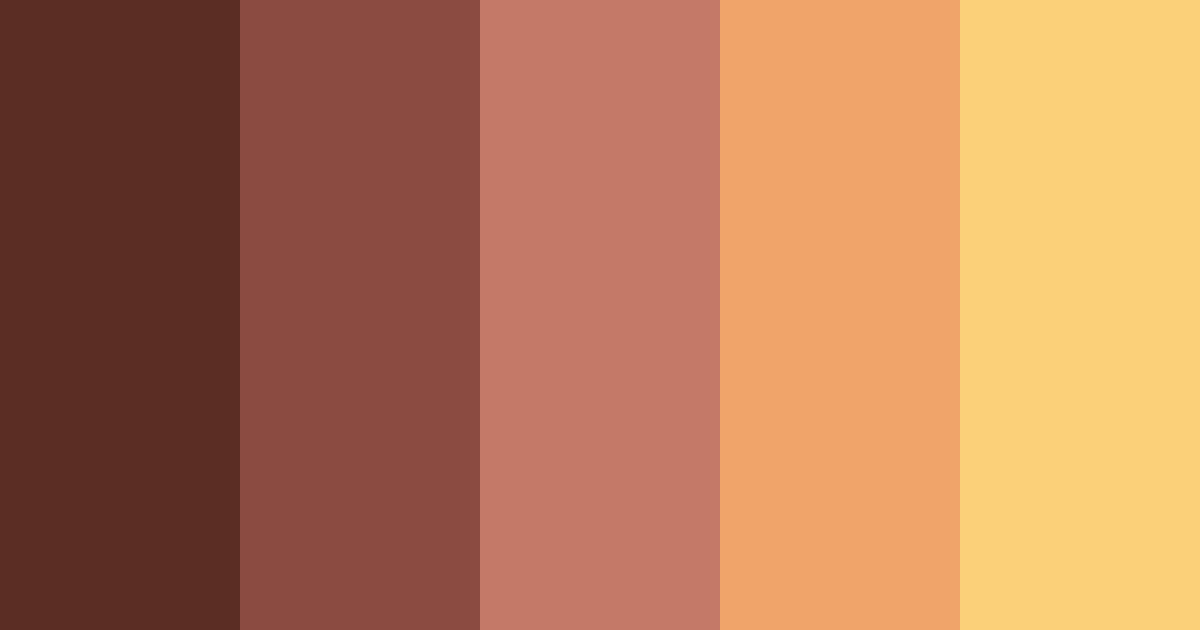 Download dark auburn bliss color palette PNG image (landscape)