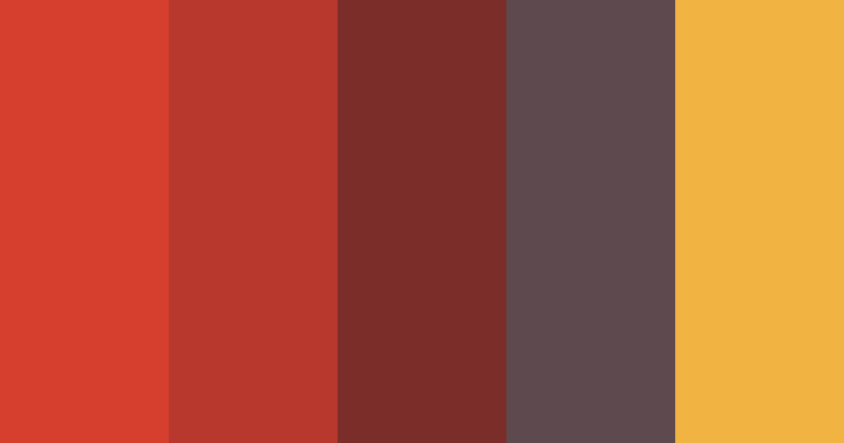 Download red zombie color palette PNG image (landscape)