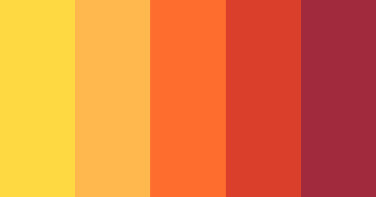 Download rainbow sunflower color palette PNG image (landscape)