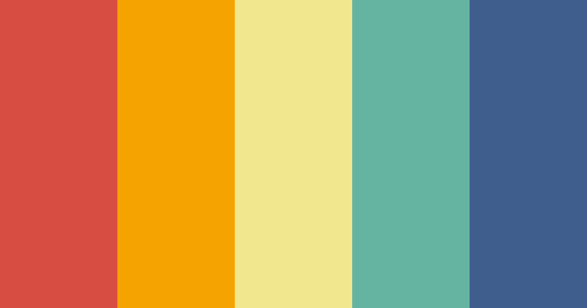 Download retro color palette PNG image (landscape)