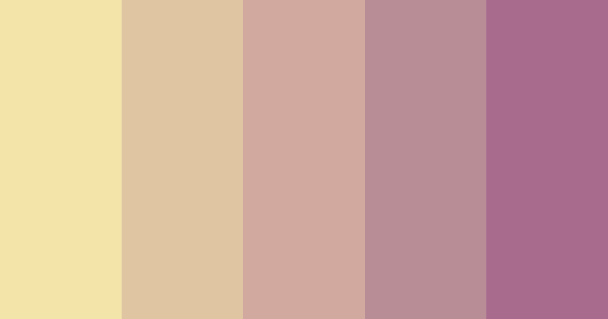 Download vanilla dream color palette PNG image (landscape)