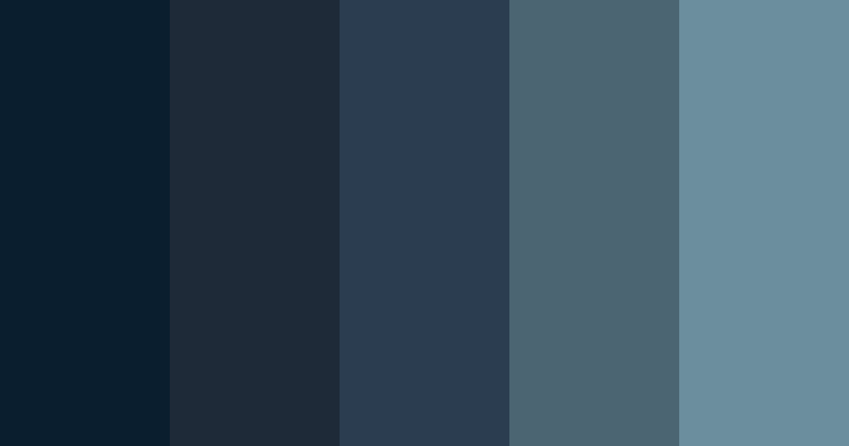 Download midnight ocean color palette PNG image (landscape)