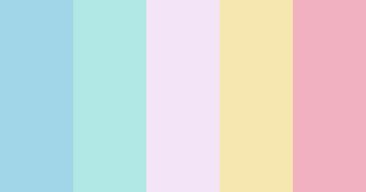 Download snow miku color palette PNG image (landscape)