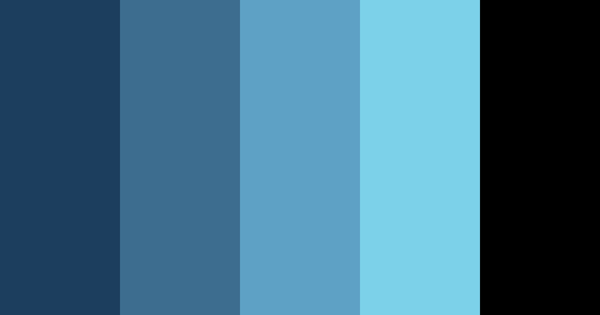 Download metallic blue color palette PNG image (landscape)