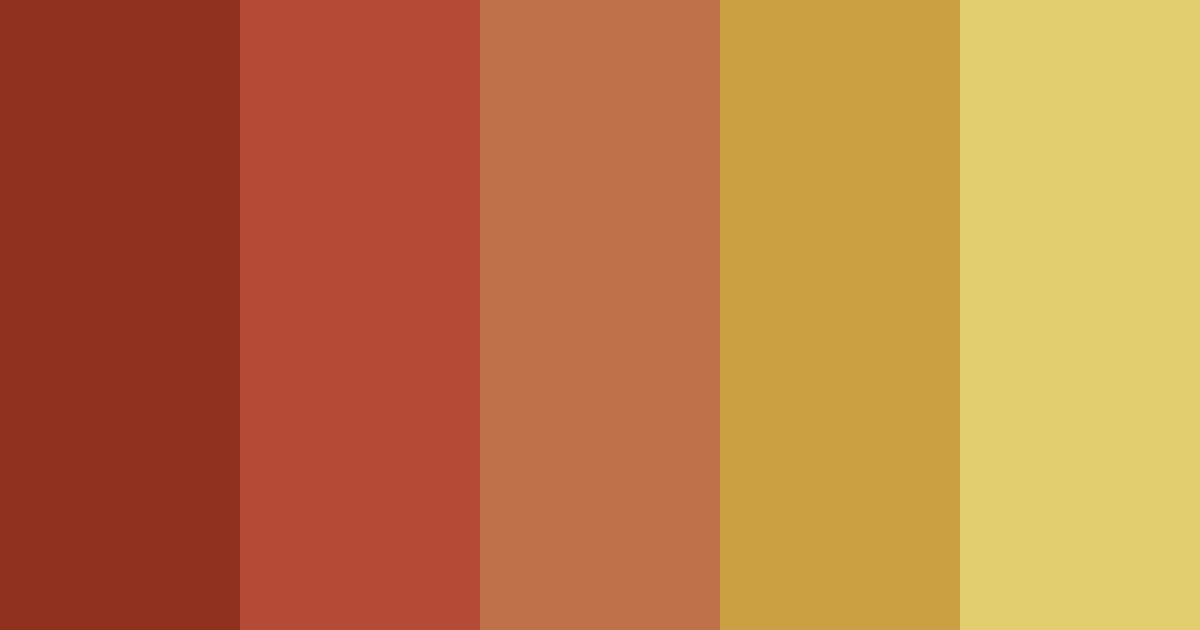 Download russet glow color palette PNG image (landscape)