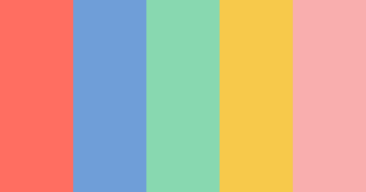 Download rainbow road color palette PNG image (landscape)