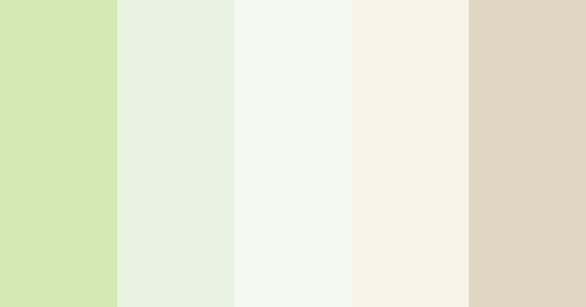 Download matcha dream color palette PNG image (landscape)