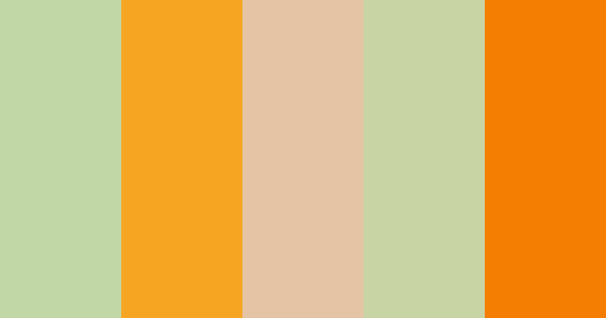 Download sage orange color palette PNG image (landscape)