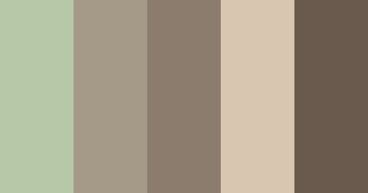 Download grandmother's garden color palette PNG image (landscape)