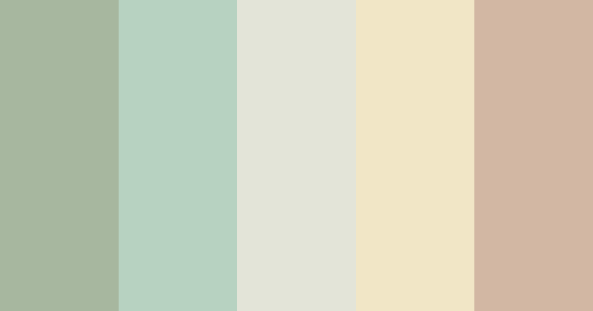 Download sage green coastal grandma color palette PNG image (landscape)