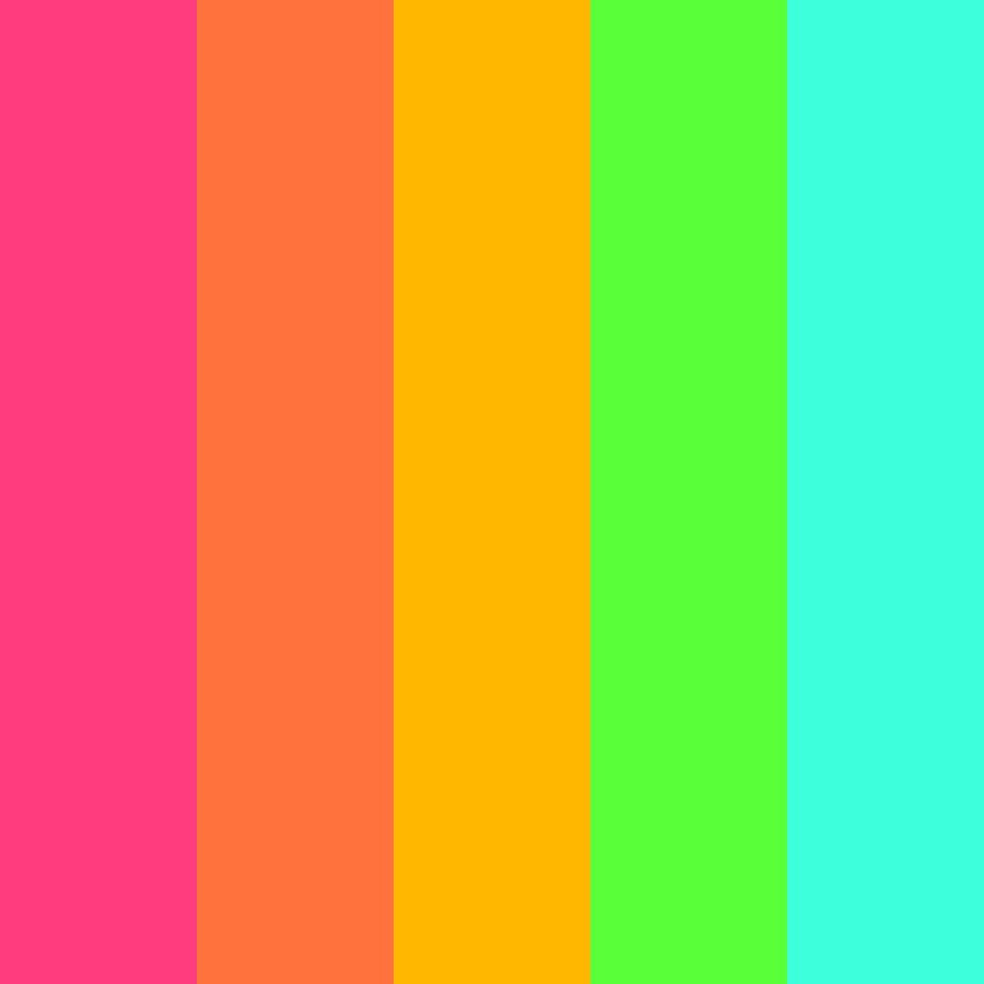 Download disco color palette PNG image (square)