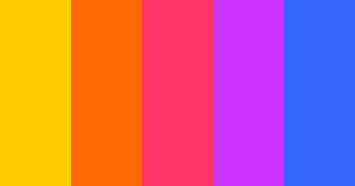Download rainbow sun color palette PNG image (landscape)