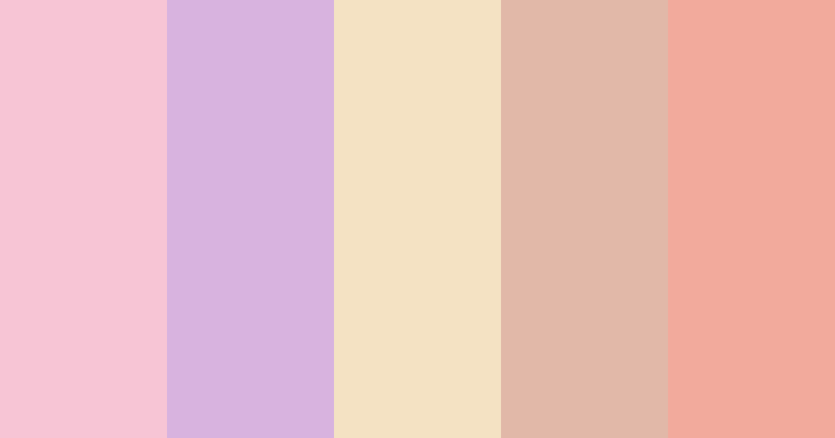 Download rose quartz dream color palette PNG image (landscape)