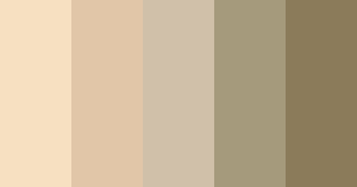 Download creamy delight color palette PNG image (landscape)