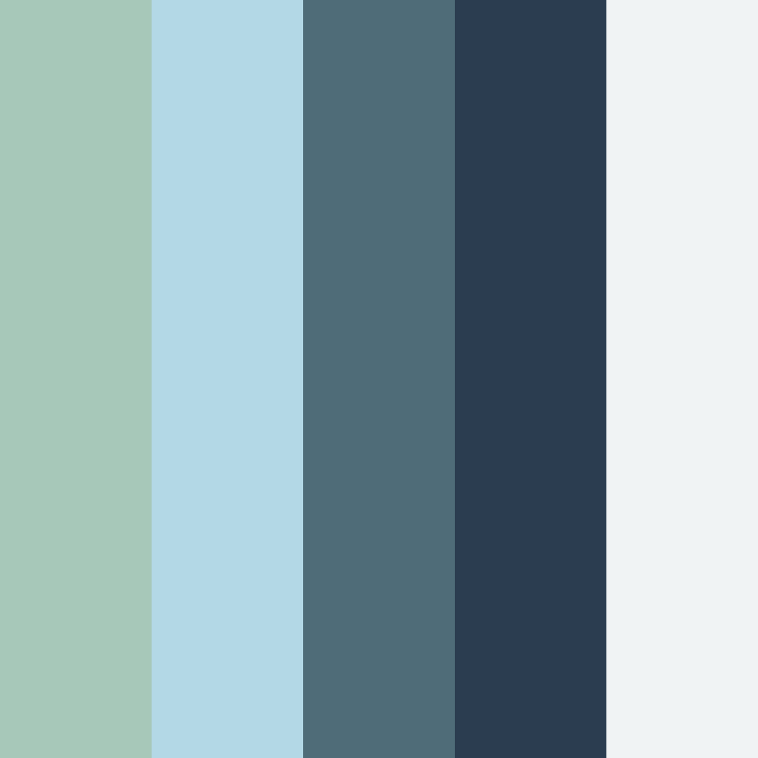 Download serene horizon color palette PNG image (square)