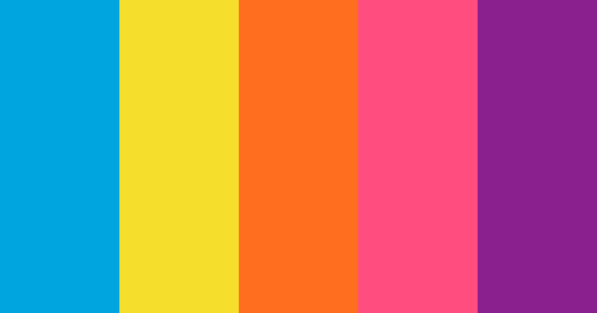 Download rainbow dash color palette PNG image (landscape)