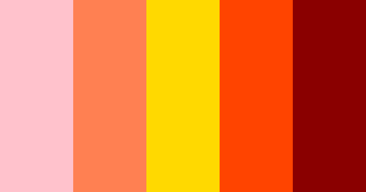 Download winter blossom color palette PNG image (landscape)