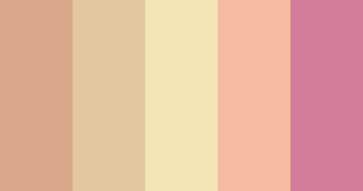 Download boho color palette PNG image (landscape)