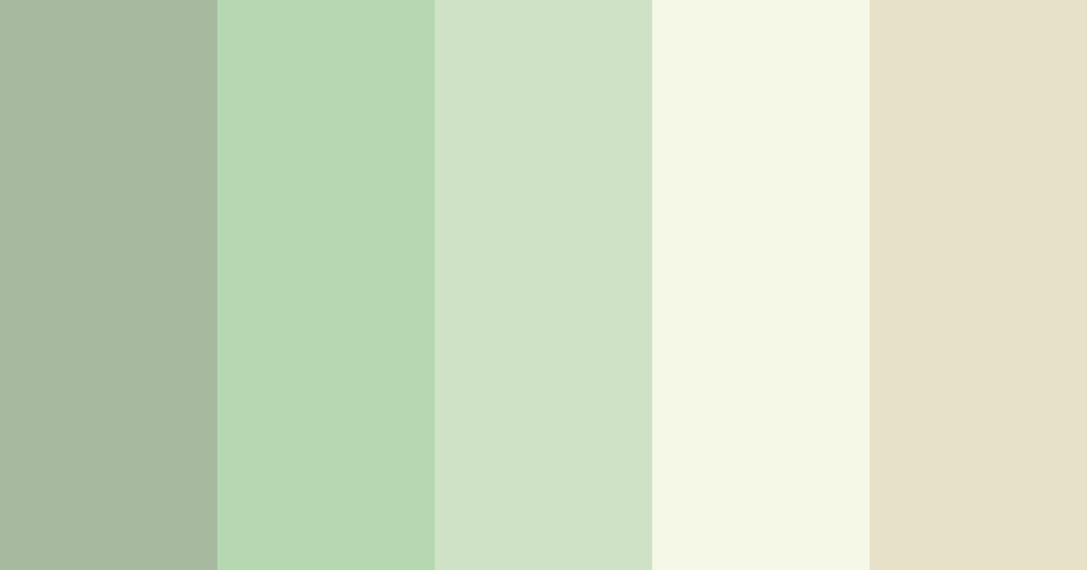 Download sage serenity color palette PNG image (landscape)