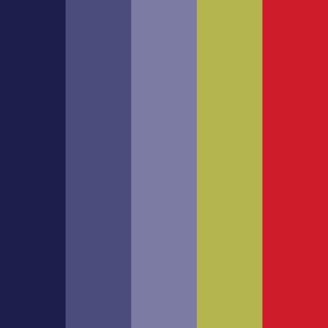 Download zombie moon star night color palette PNG image (square)