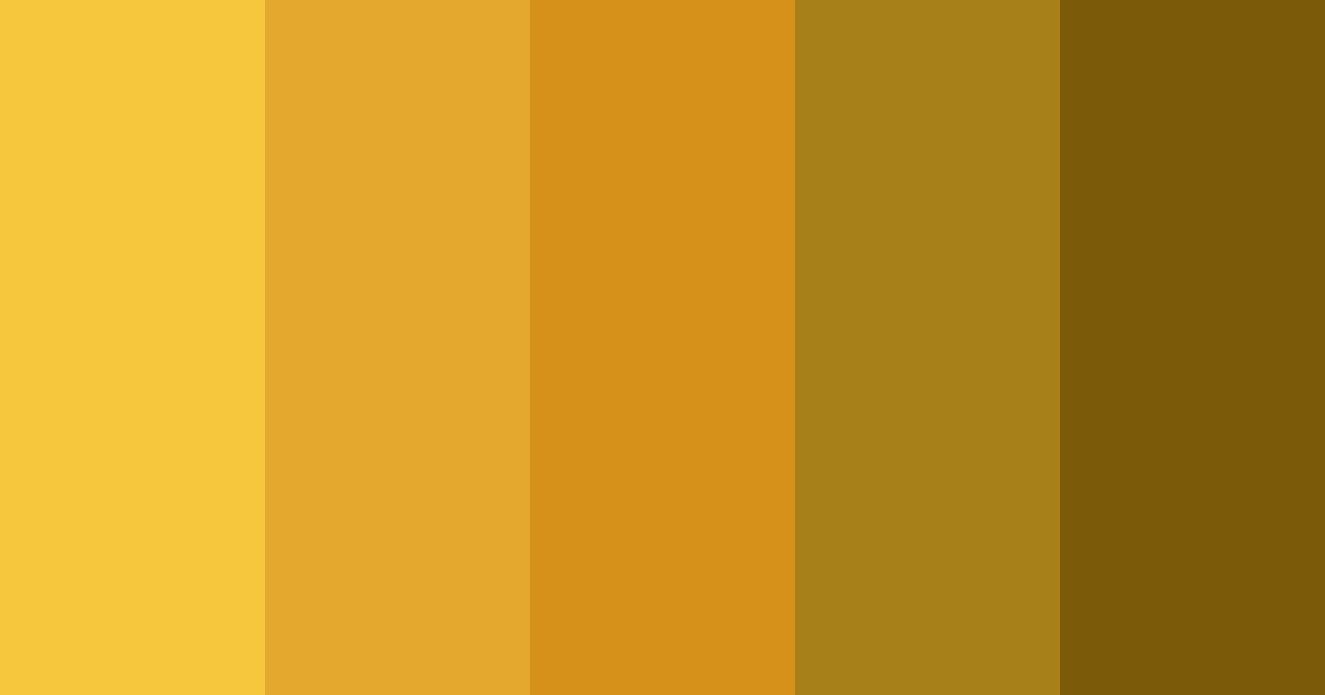 Download sunflower color palette PNG image (landscape)