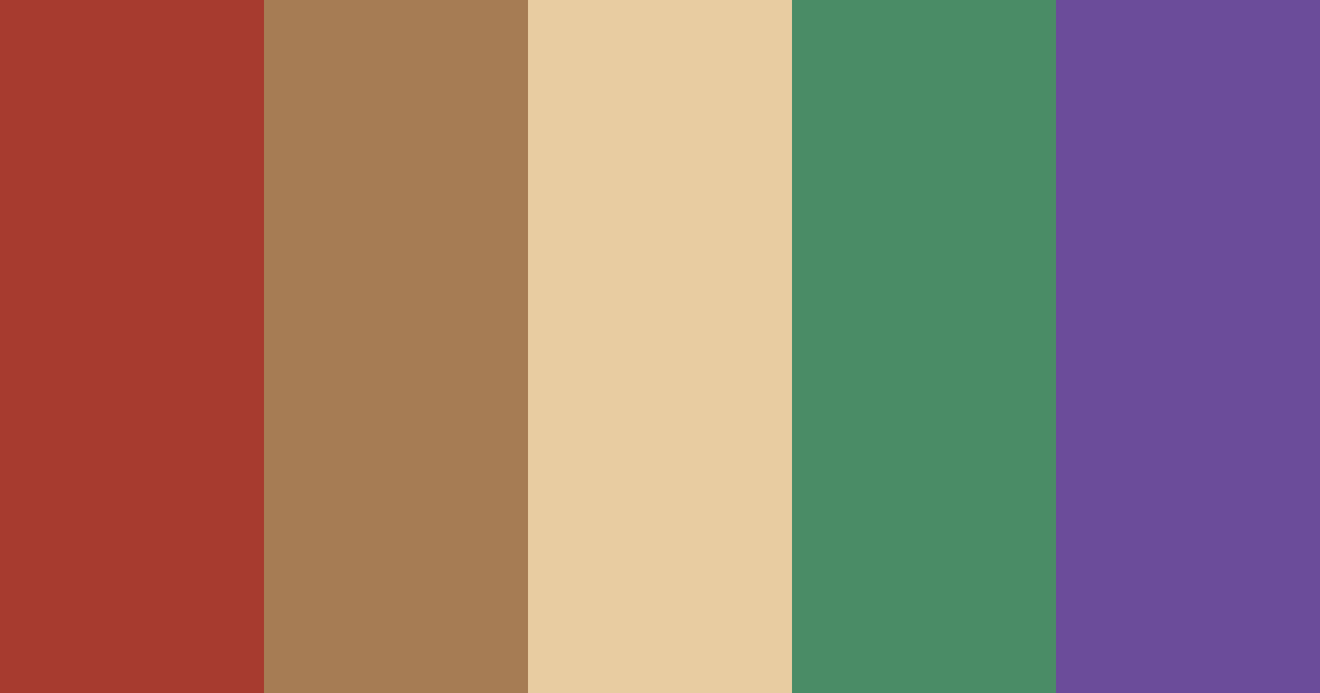 Download elven garden color palette PNG image (landscape)