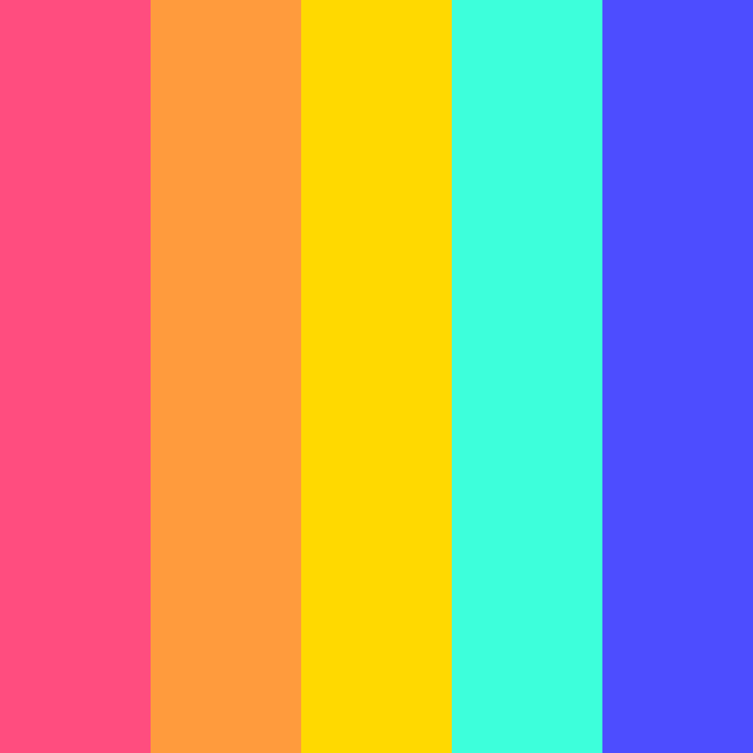 Download  k-pop vibes color palette PNG image (square)