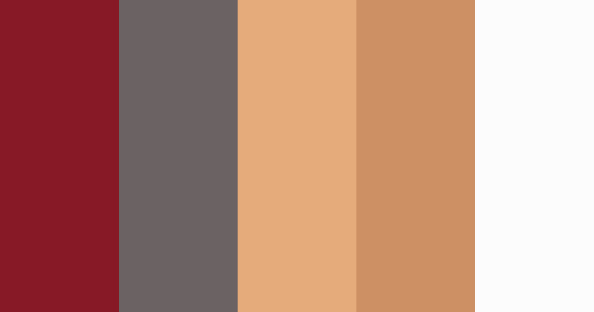 Download warm lion color palette PNG image (landscape)
