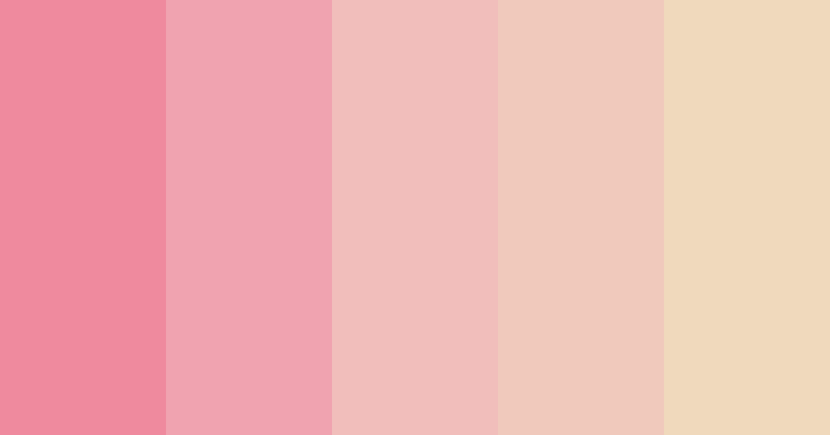 Download coral bliss color palette PNG image (landscape)