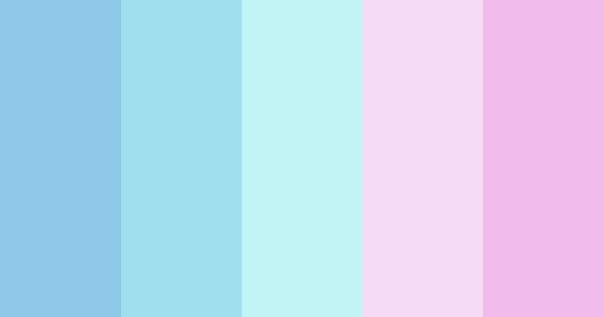 Download jellyfish color palette PNG image (landscape)