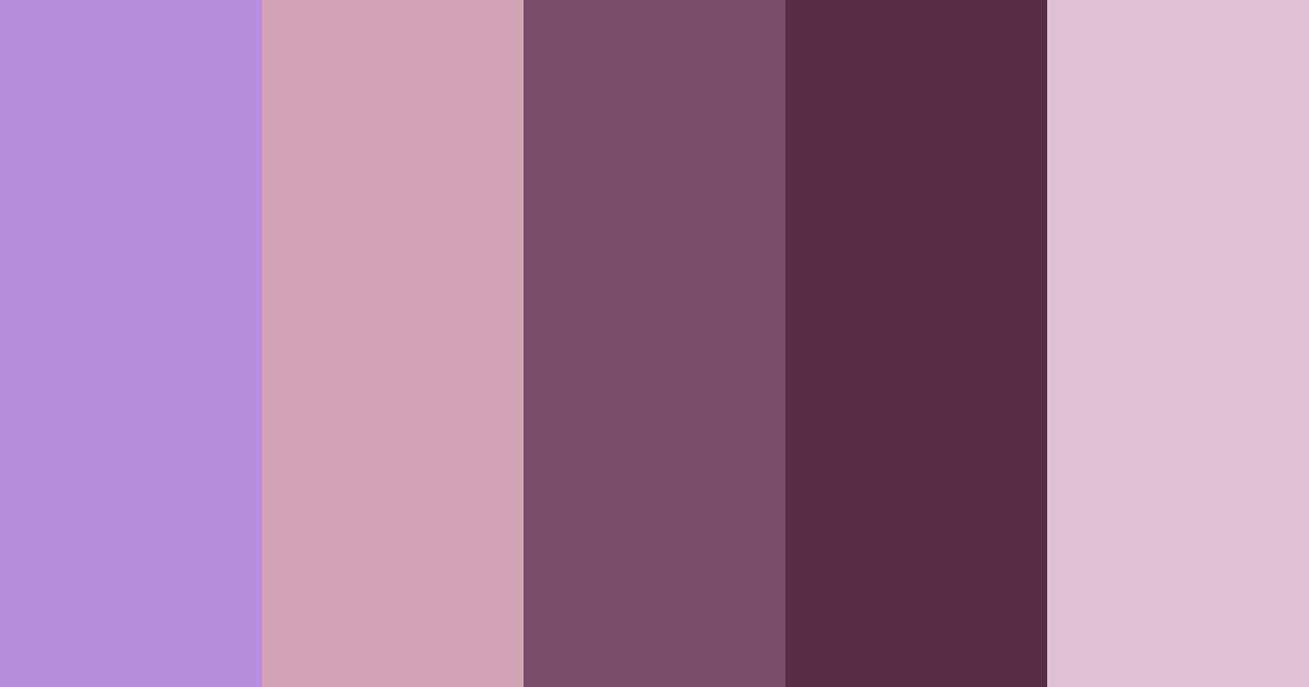 Download elegant blossom color palette PNG image (landscape)