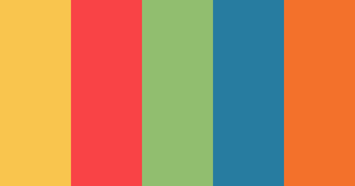 Download 1960s vintage color palette PNG image (landscape)