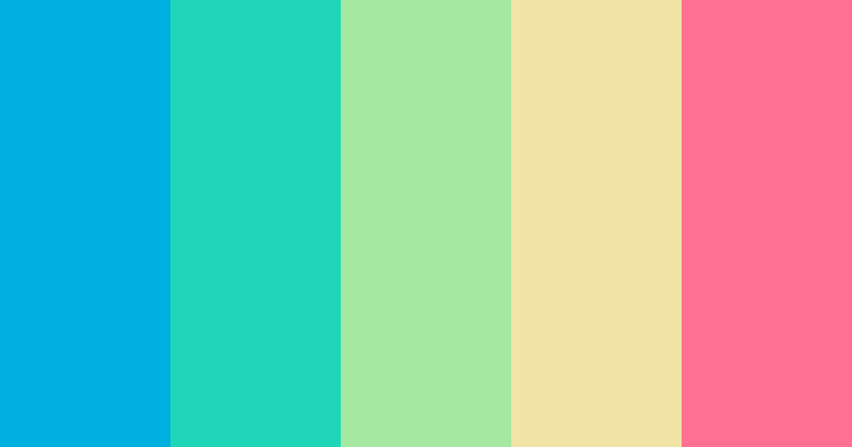 Download miku color palette PNG image (landscape)