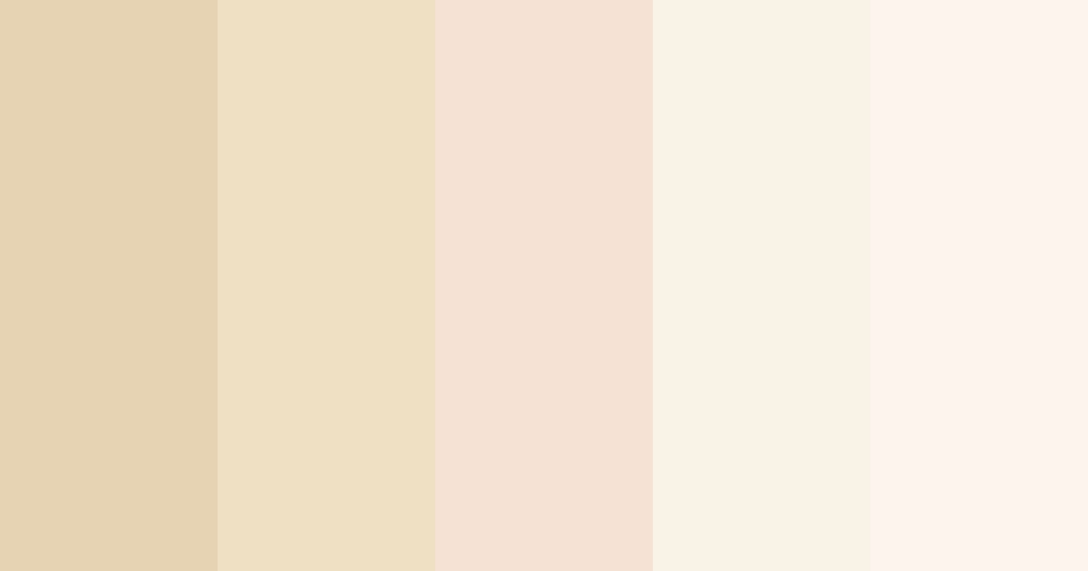 Download pale ivory fur color palette PNG image (landscape)
