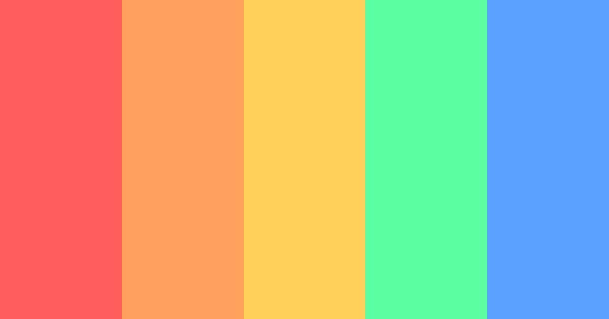 Download rainbow joy color palette PNG image (landscape)