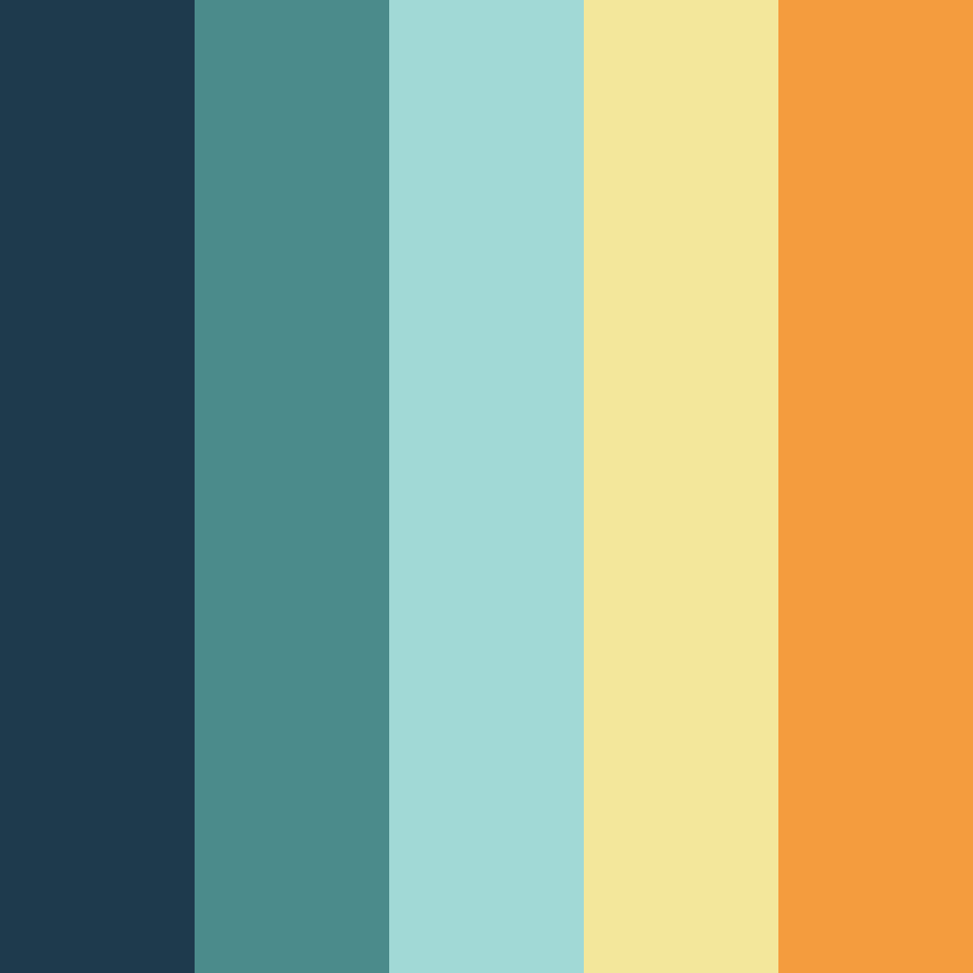 Download hawaiian police color palette PNG image (square)