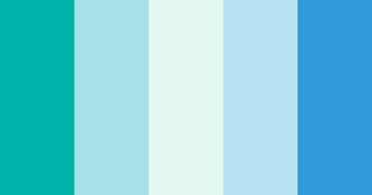 Download hatsune miku color palette PNG image (landscape)