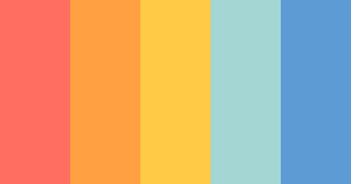 Download hawaii vintage color palette PNG image (landscape)